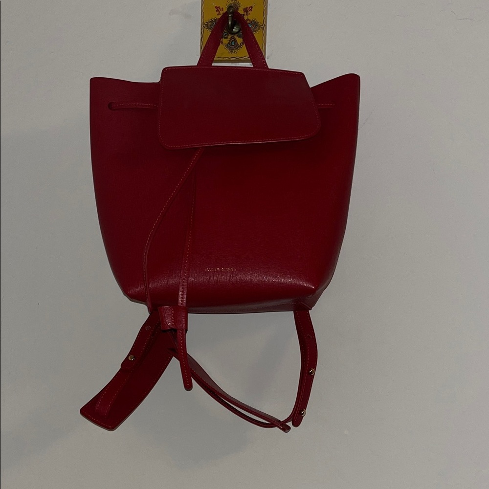 Mansur Gavriel Cherry Red Backpack